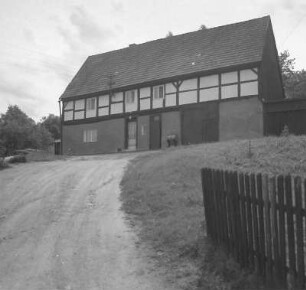Großvoigtsberg (Großschirma-Großvoigtsberg), Nr. 98. Ehem. Gärtnerhaus. Hofansicht