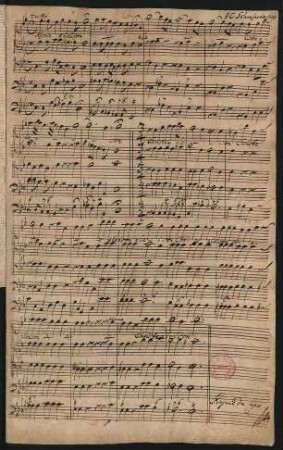 Messen. Auszüge; V (4), Coro, orch, bc; Es-Dur