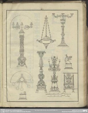 [Produktkatalog: Kerzenleuchter, Öfen u.a.]