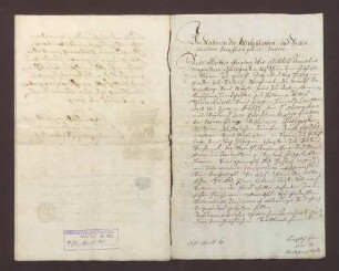 Testament der Pfalzgräfin Elisabeth Amalia Magdalena, Witwe des Kurfürsten Philipp Wilhelmvon der Pfalz, geb. Landgräfin von Hessen.