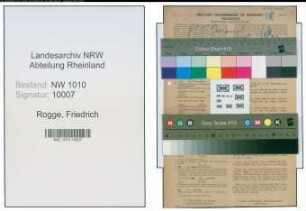 Entnazifizierung Friedrich Rogge , geb. 31.01.1895 (Postschaffner)