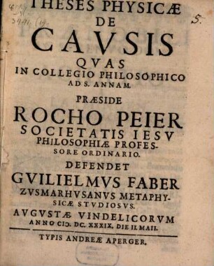 Theses phys. de causis