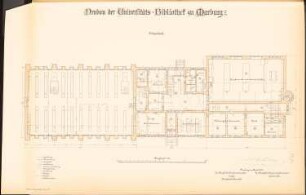 Bibliothek der Philipps-Universität Marburg: Grundriss EG 1:100