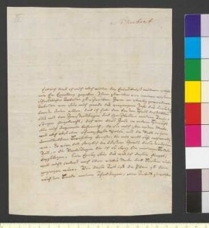 Brief von Schubert, Gotthilf Heinrich an Goethe, Johann Wolfgang von
