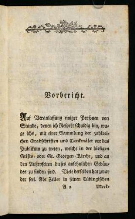Vorbericht