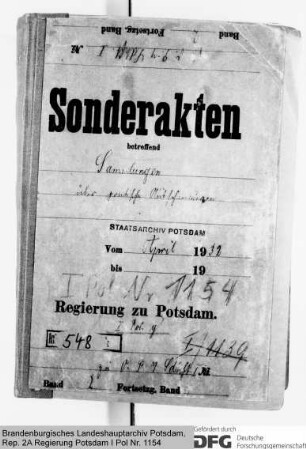 Sammlungen über politische Ausschreitungen