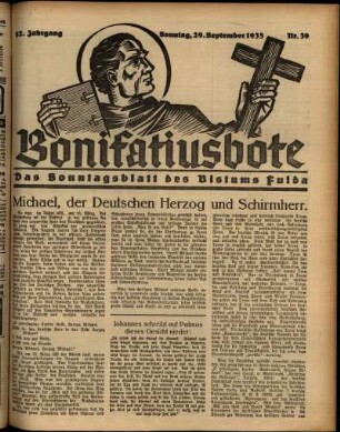 Ausgabe vom Sonntag, den 29. September 1935.