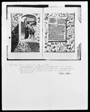 Stundenbuch, ad usum Romanum — Heimsuchung, Folio 61verso