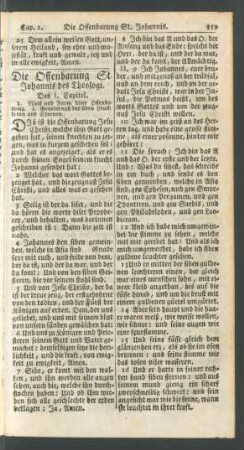 Die Offenbarung St. Johannis des Theologi