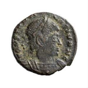 Münze, Follis, Aes 4, 335 - 337 n. Chr.