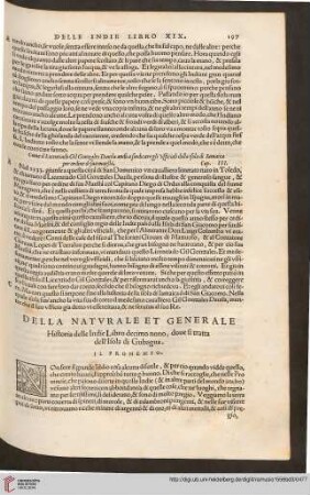 Della generale et naturale historia delle Indie. Libro decimo nono, dove si tratta dell'Isoladi Gubagua