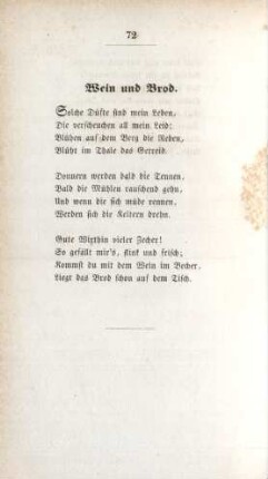 Wein und Brod.