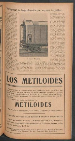 Transportes de larga duración por vagones frigoríficos