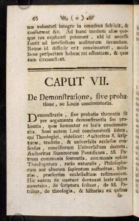 66-67, De Demonstratione, sive probatione, ac Locis ...