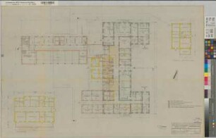 Münster (Münster) Um- und Erweiterungsbau der Augenklinik der Universität Vorentwurf Grundriß Untergeschoß 1960 1 : 100 68 x 106 Pause Staatshochbauamt Münster Regierung Münster Nr. 33957