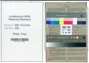 Entnazifizierung Theo Ontyd , geb. 22.10.1904 (Elektromeister)