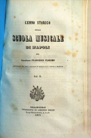 Cénno storico sulla scuola musica di Napoli. 2