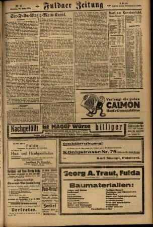 Zweite Ausgabe vom Sonntag, den 30. März 1924.