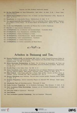 Arbeiten in Steinzeug und Ton (Nr. 925-953)