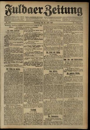 Ausgabe vom Dienstag, den 17. Juli 1917.