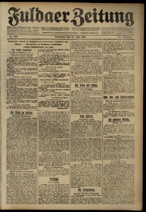 Ausgabe vom Dienstag, den 17. Juli 1917.