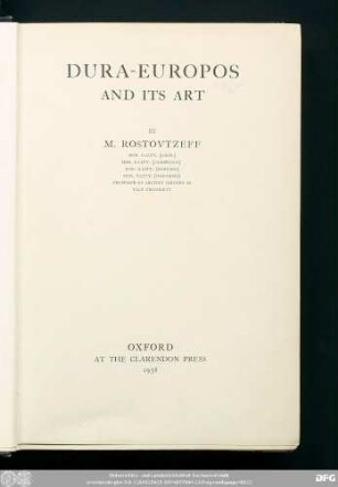 Dura-Europos and its art