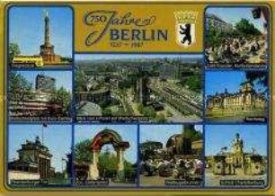 Postkarte zur 750-Jahrfeier Berlins