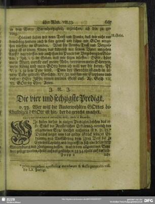Die vier und sechzigste Predigt