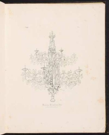 Suppl. 15. Bronze Kronleuchter in der St. Lorenzkirche. - Sankt Lorenz, Nürnberg, Vischerleuchter