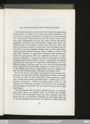 Die Löwengrube Des Nationalismus