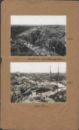 Zerstörter Schützengraben