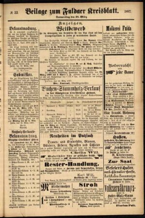 Zweite Ausgabe vom Donnerstag, den 18. März 1897.