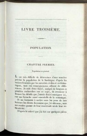 Livre Troisième. Population.
