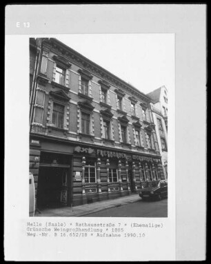 ehemalige Grünsche Weingroßhandlung
