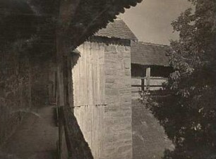 Rothenburg ob der Tauber. Wehrgang am Kummerecksturm (Sog. "Kummereck", 3. V. 14. Jh.)