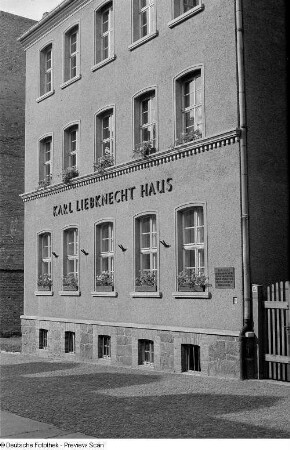 Aufnahme des Karl-Liebknecht-Hauses in der Braustraße