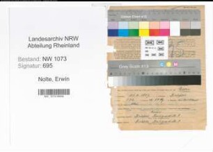 Entnazifizierung Erwin Nolte , geb. 21.04.1907 (Kaufmann)
