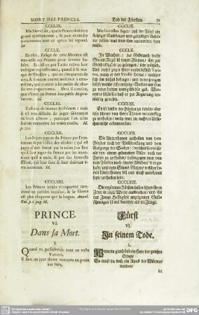 Prince. VI. Dans sa Mort