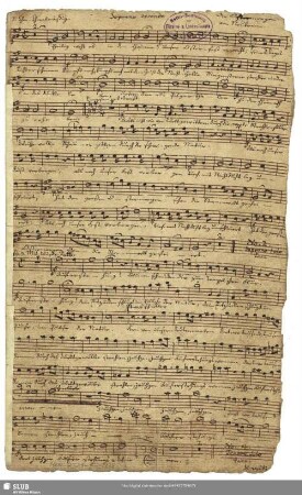 [Solo and coro:] Soprano secondo