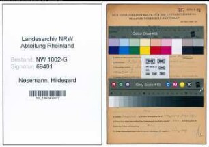 Entnazifizierung Hildegard Nesemann, geb. 09.05.1909 ()