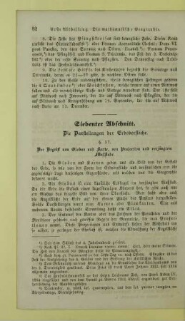 Siebenter Abschnitt. Die Darstellungen der Erdoberfläche