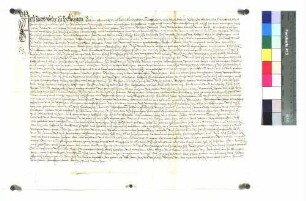 Jakob Pöler zu Eggingen (Eckhingen) übergibt Dietrich von Bernhausen einen Revers über das Falllehen zu Eggingen, das Hofgut daselbst Sr.: Ludwig von Bernhausen