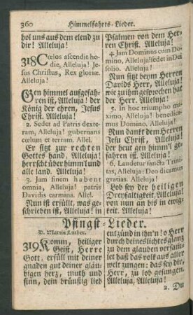 Pfingst-Lieder.