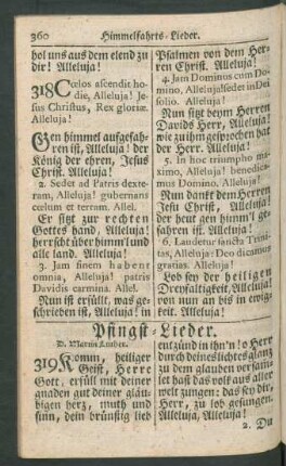 Pfingst-Lieder.