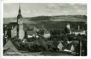 Zschopau. Blick auf Zschopau