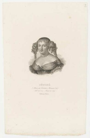 Bildnis der Marie de Rabutin Sévigné