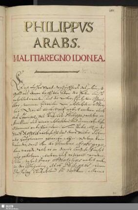 PHILIPPVS ARABS.