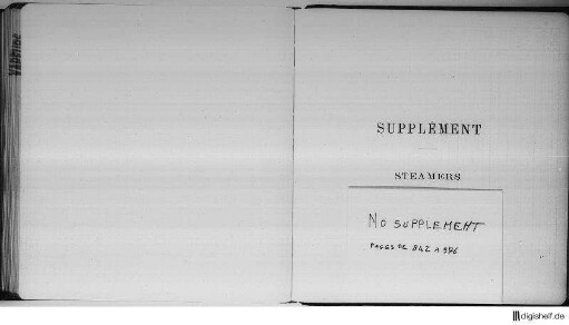 Supplement - Alphabetical List of Owners of Steamers