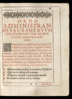 Ordo Administrandi Sacramentum Poenitentiae ...