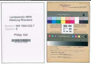 Entnazifizierung Karl Philipp , geb. 16.12.1890 (Verw.Angestellter)